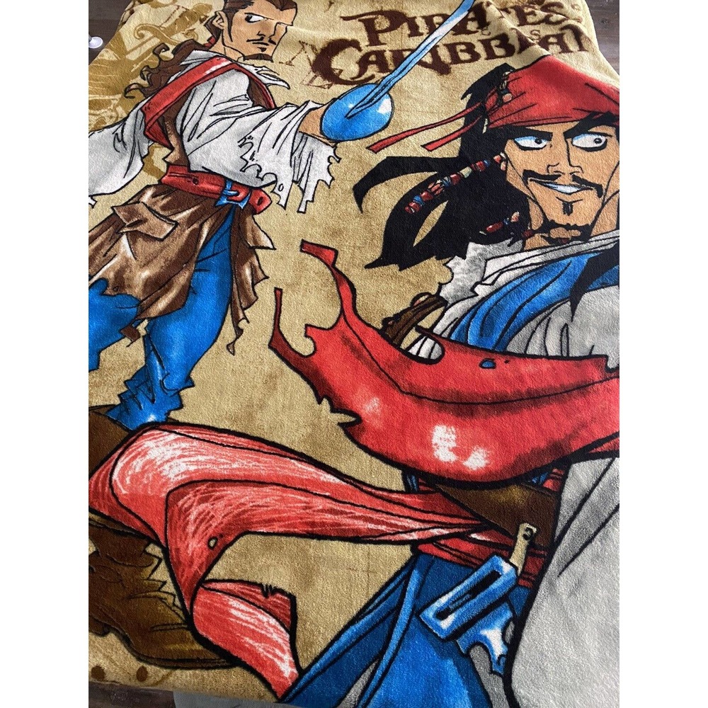 Disney Pirates of the Caribbean Plush Throw Blanket